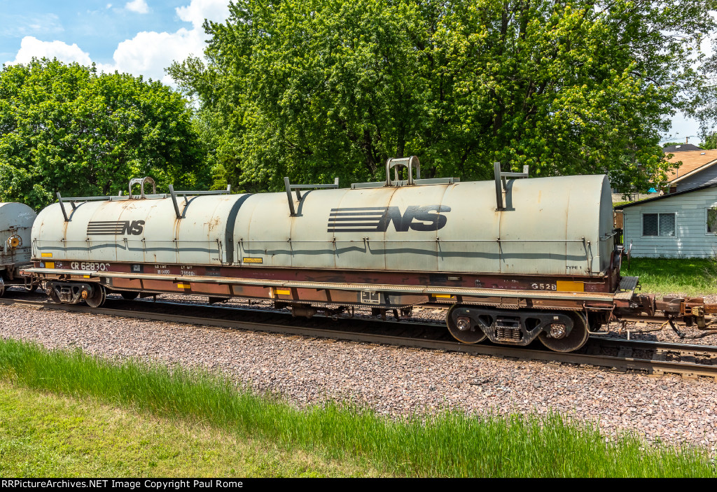 CR 628302, Coil Car eastbound on the UPRR at